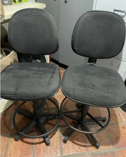 Cadeira Fixa Giratória para Recepção, Balcão, Secretária