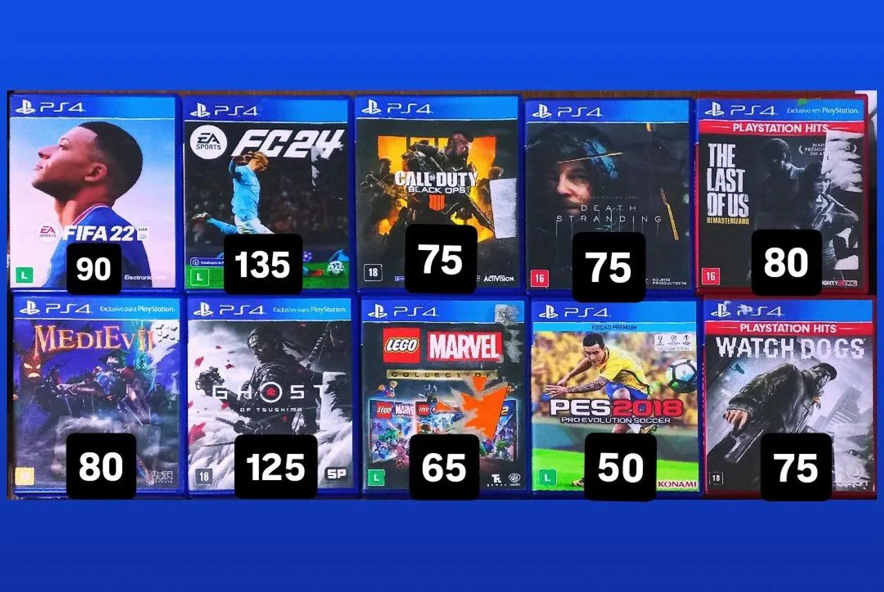 Jogos Originais de PS4 - Diversos Títulos