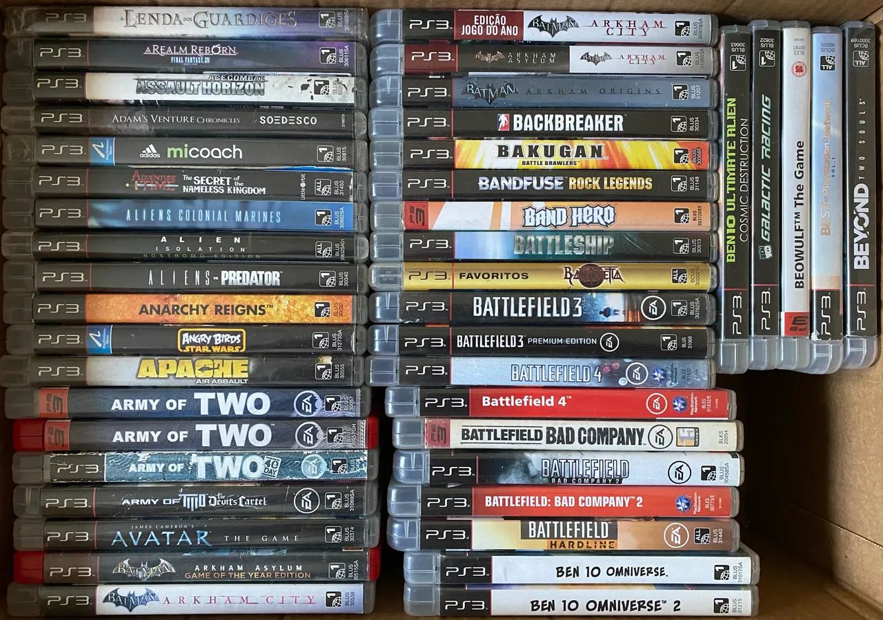Coleção de 170 Jogos Mídias Físicas Originais de PS3