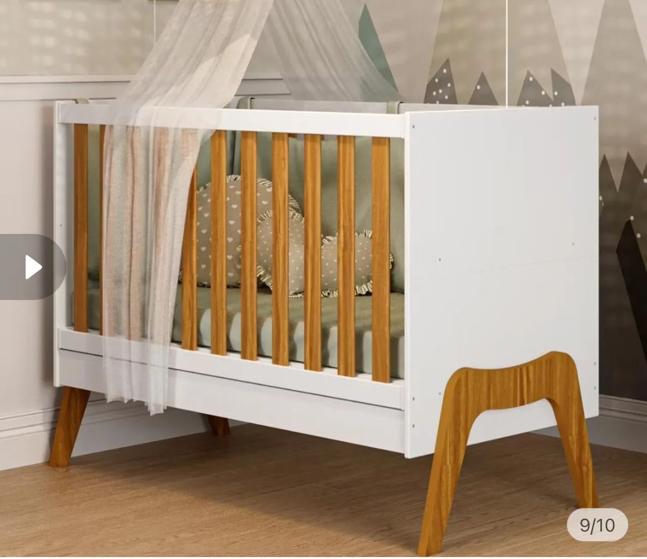 Berço americano multi funcional 5 e1 nunca usado  - Foto 2