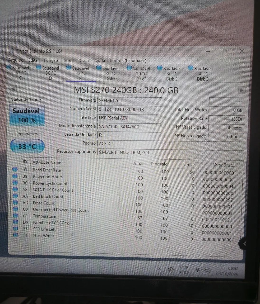 SSD 240GB Marca MSI NOVO - Foto 2