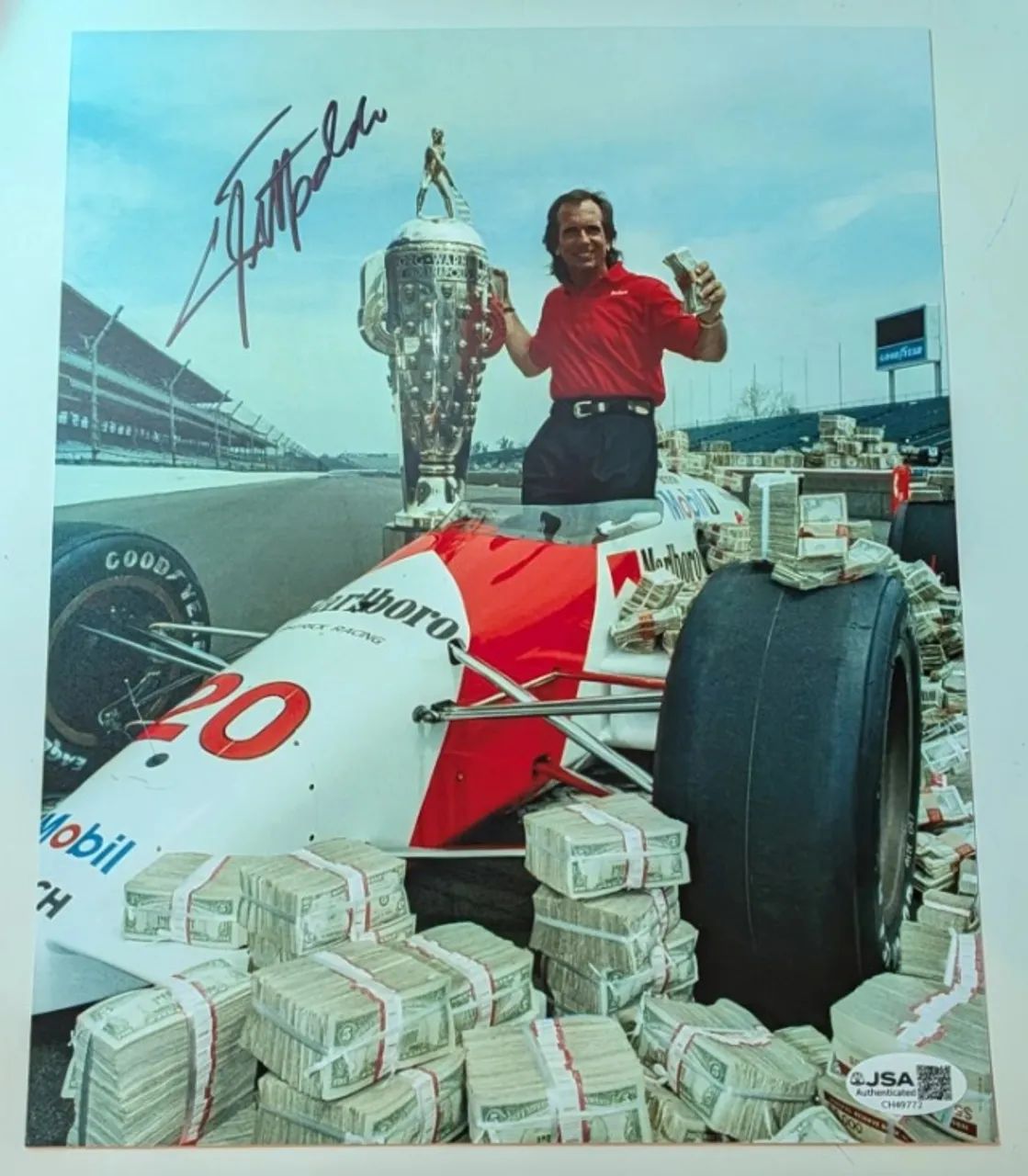 Foto Autografada Ermeson Fittipaldi Indy 500 C/ Certificado