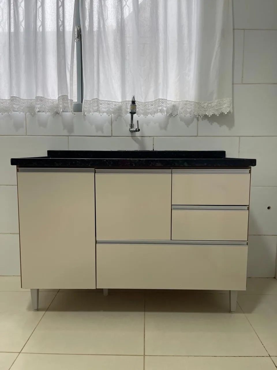 Gabinete de cozinha completo com pia de granito - Foto 4