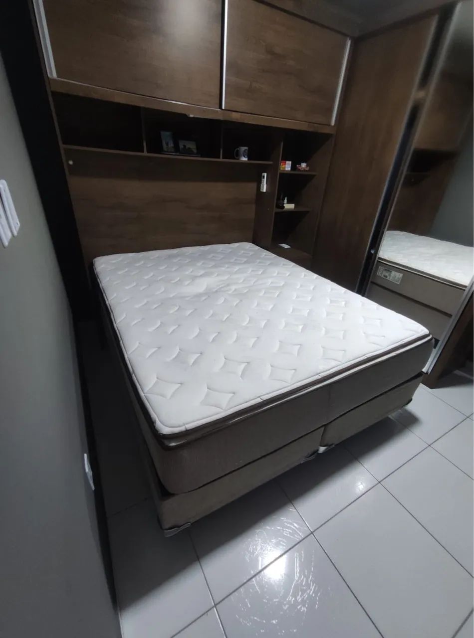 Cama Box Queen: Colchão Plumatex  - Foto 3