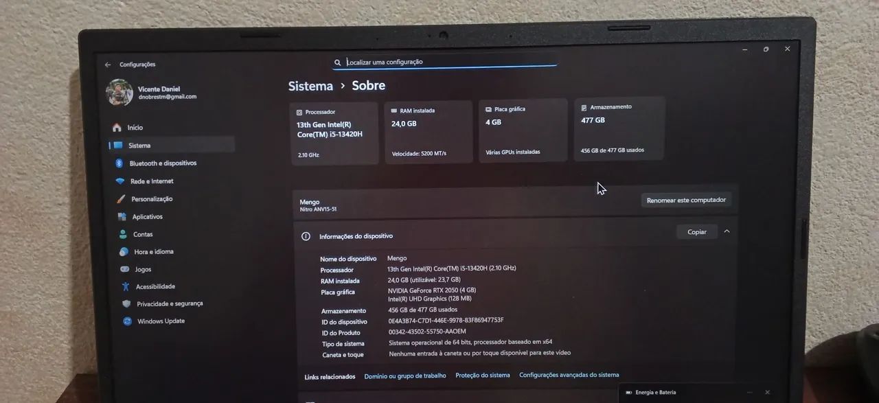Notebook Acer Nitro V15  - Foto 5
