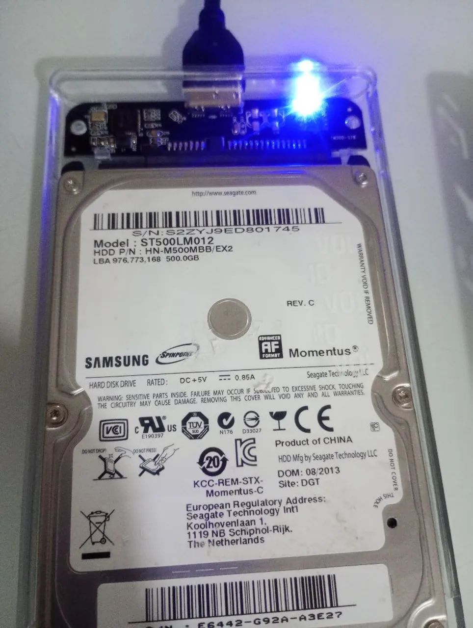HD 500GB SATA 2.5" para Notebook | Testado | 100% Funcional