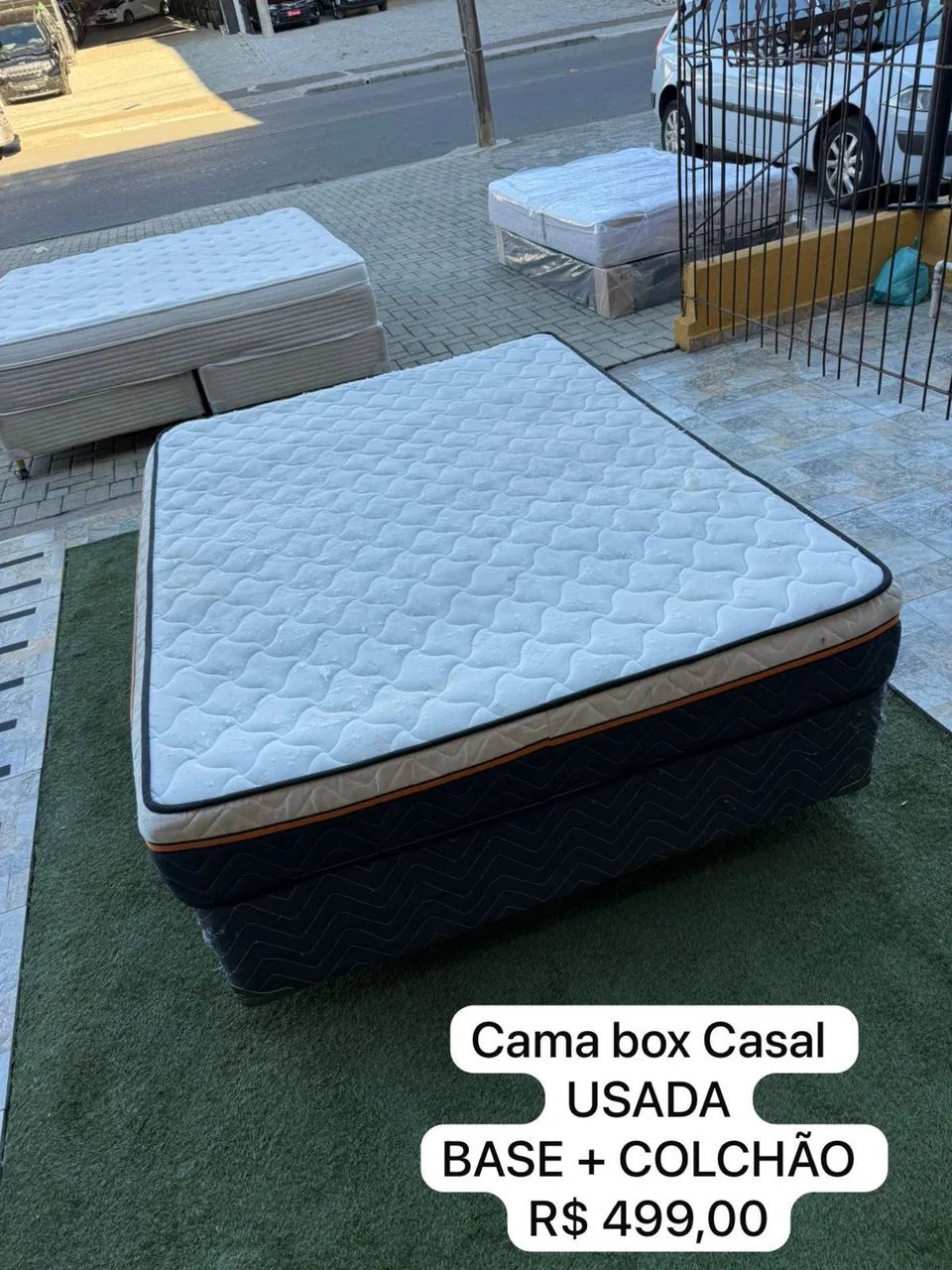 Cama box CASAL USADA - ENTREGAMOS 