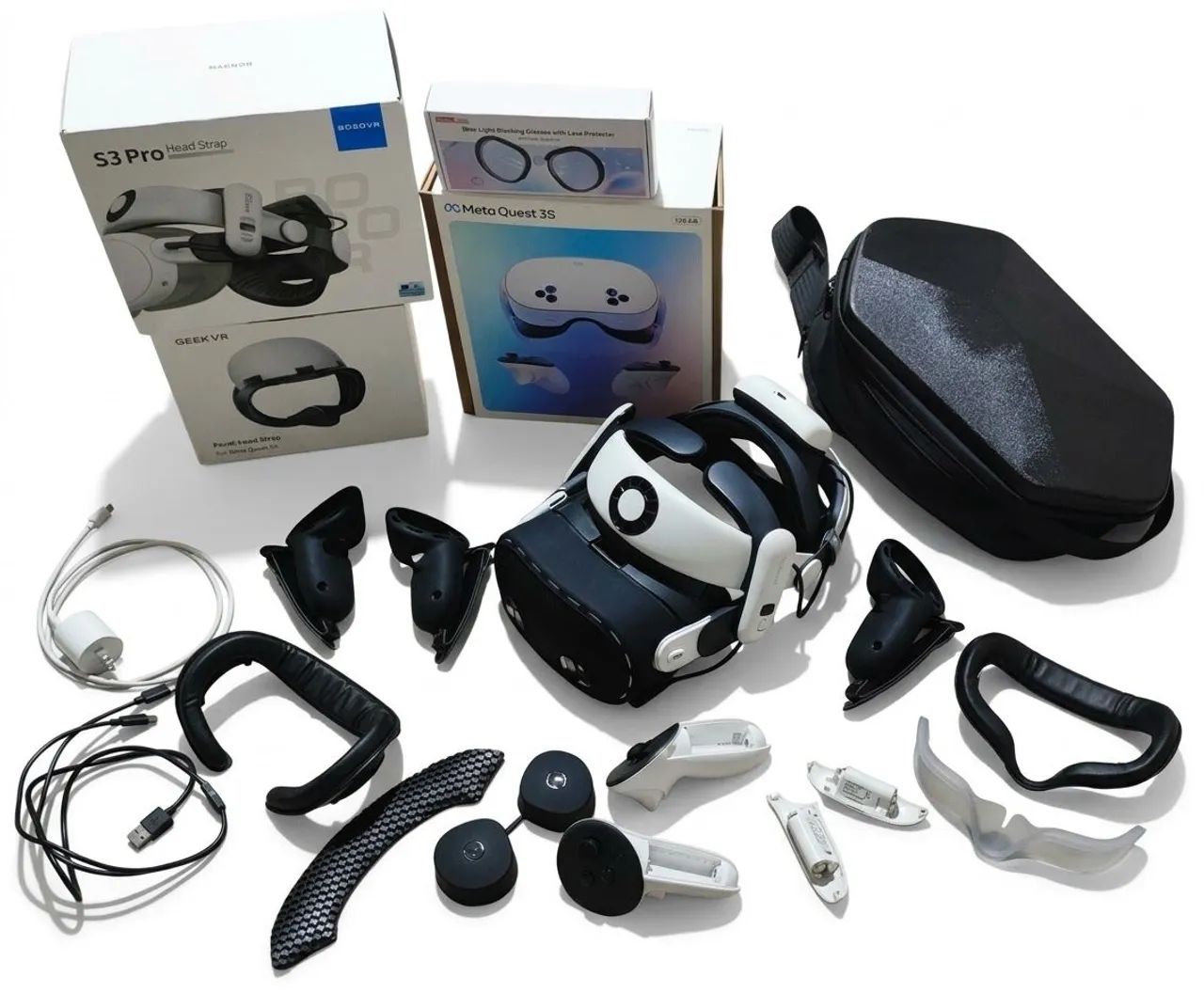  Quest3 128GB BOBOVR付属 Meta Quest 3s 128gb Bobovr S3 Pro Lentes Baterias Completo