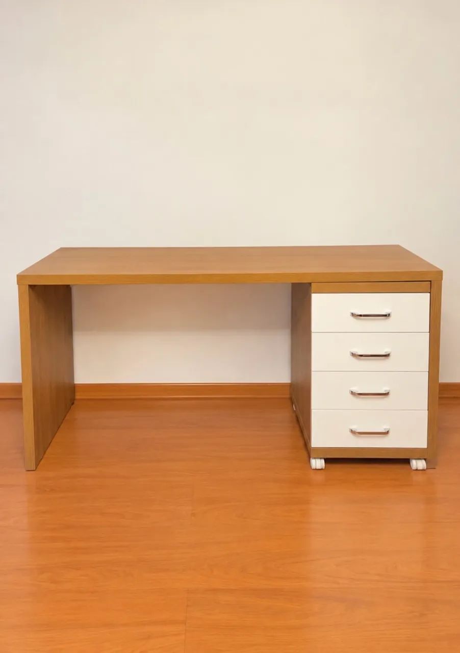 Mesa com gaveteiro 