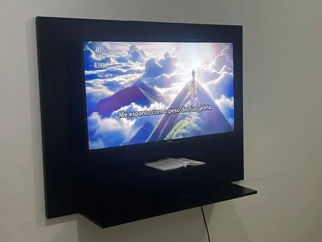 PAINEL DE TV PRETO ATÉ 50 POLEGADAS - MODERNO E ELEGANTE - Foto 2