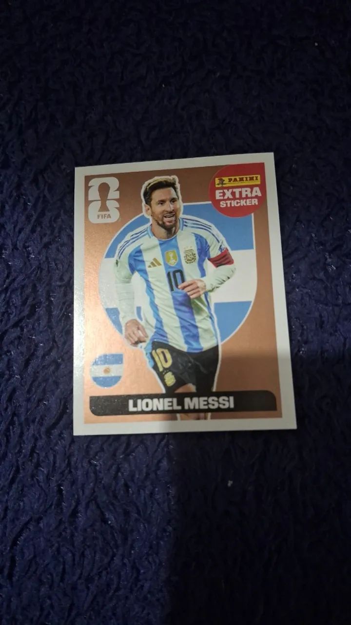 Figurinha messi bronze