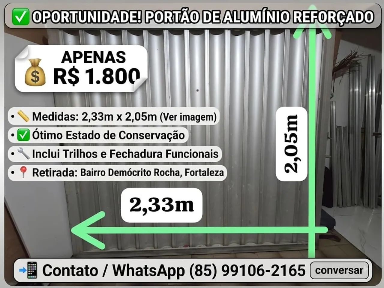 Portão de alumínio 