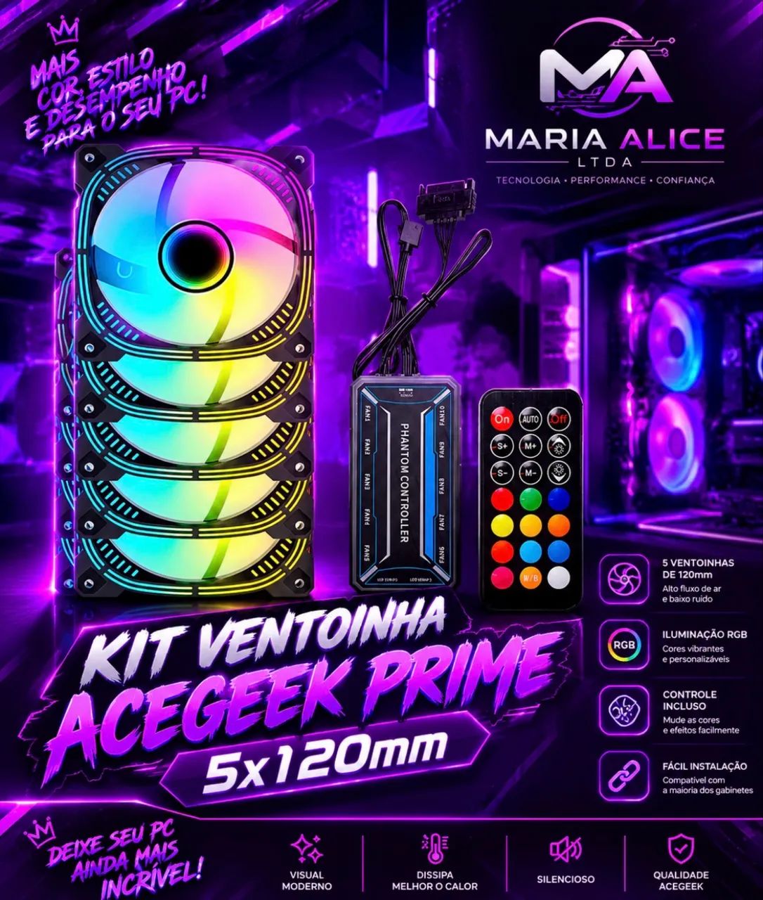 Kit fans Rgb 