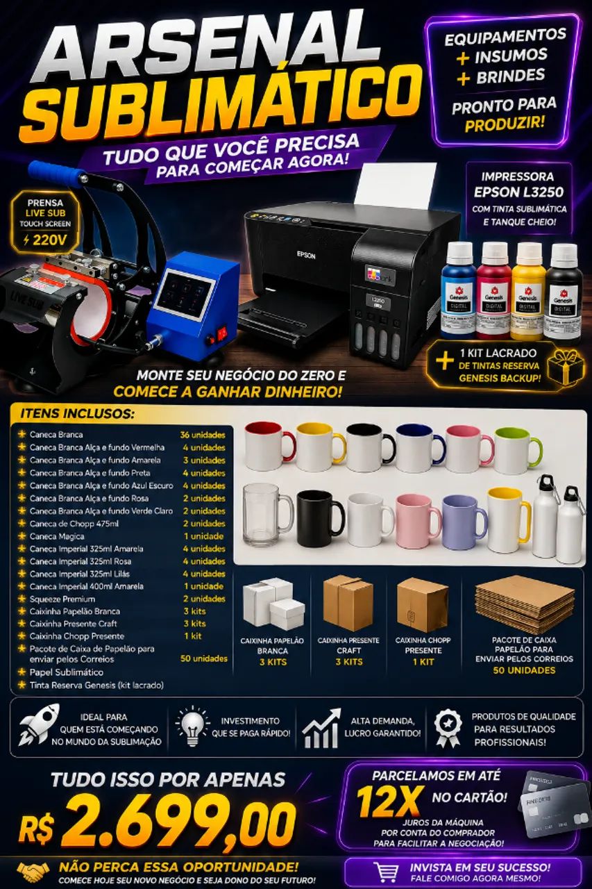 kit sublimação