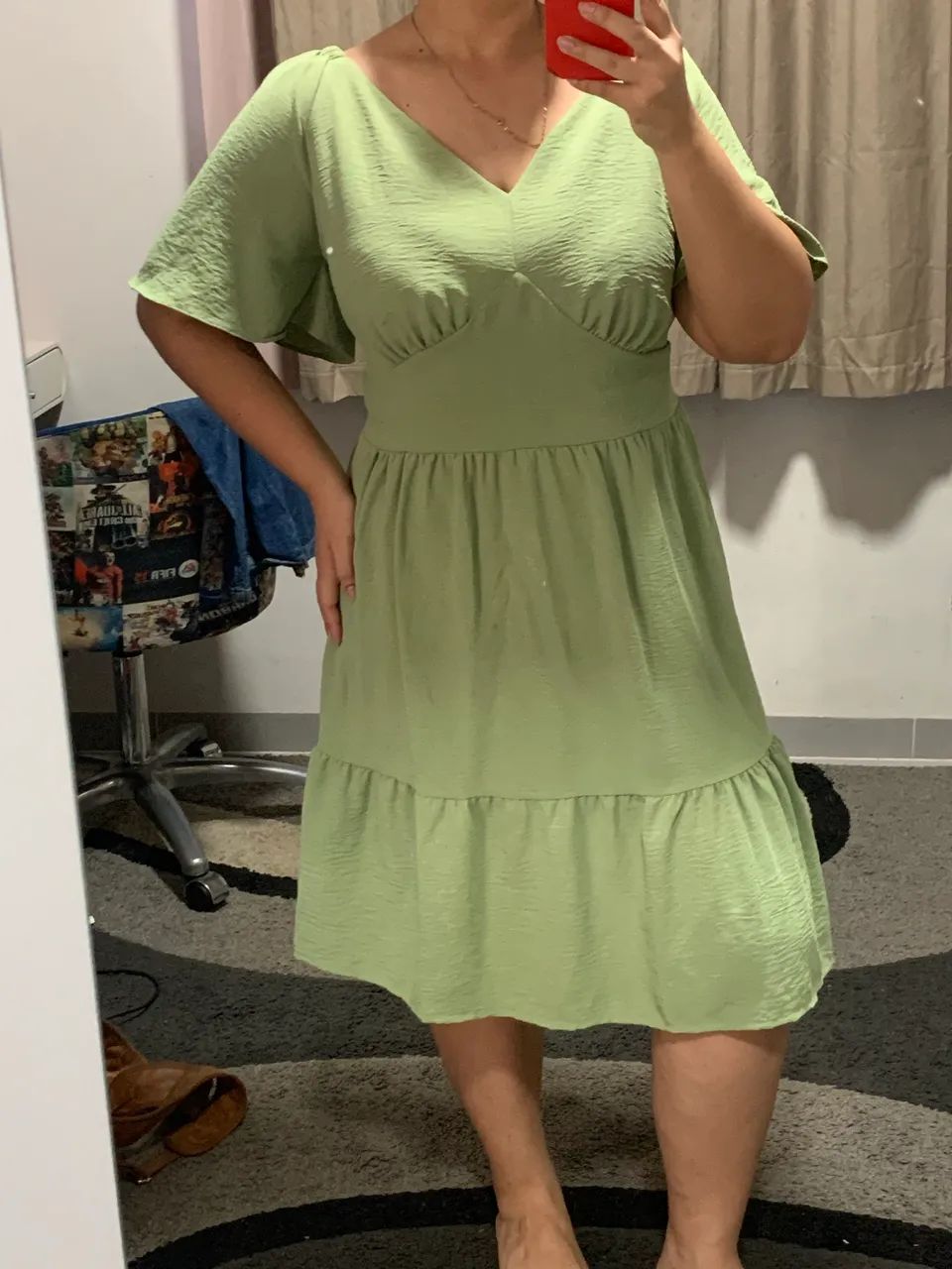 Vestido verde menta
