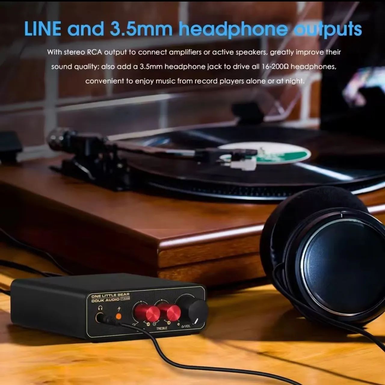 Douk One Little Bear Phono Preamp Toca Discos  - Foto 4