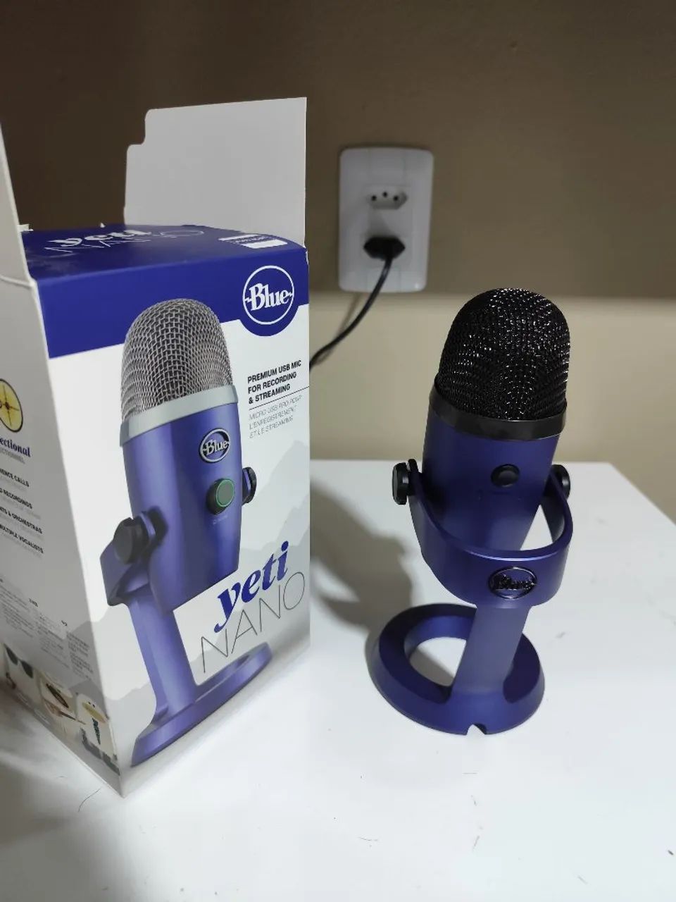 MICROFONE BLUE YETI NANO - CAIXA ORIGINAL/NOTA FISCAL - Foto 2