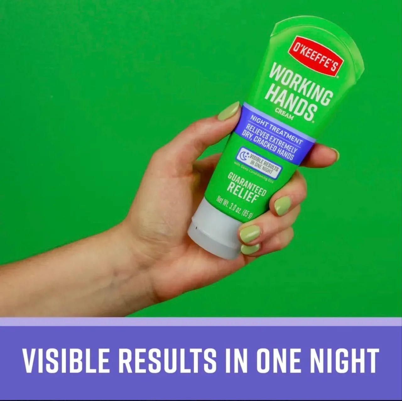 OKEEFFES WORKING HANDS NIGHT TREATMENT - CREME NOTURNO PARA AS MÃOS - 85 G - Foto 3