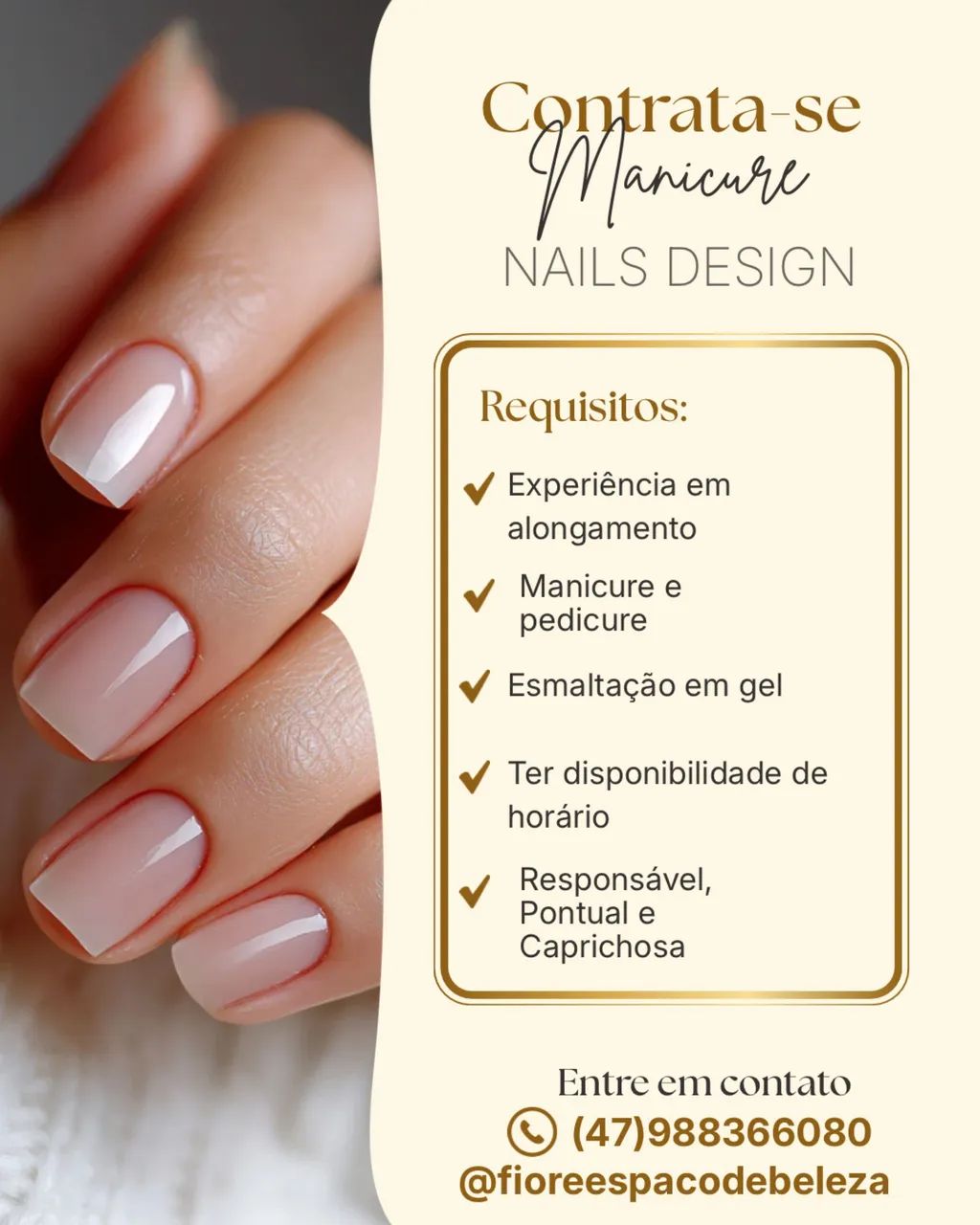 Vaga para Manicure Nails Design 