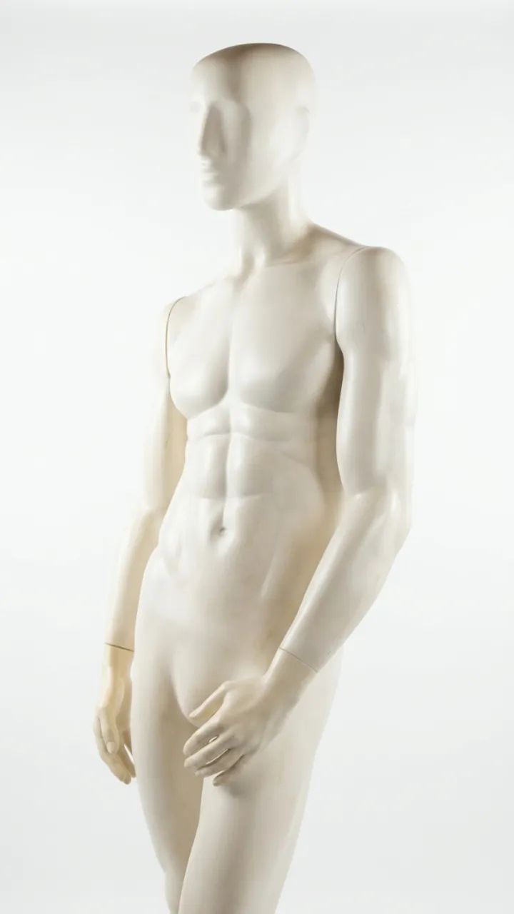 Manequim branco masculino pose para loja - Foto 2
