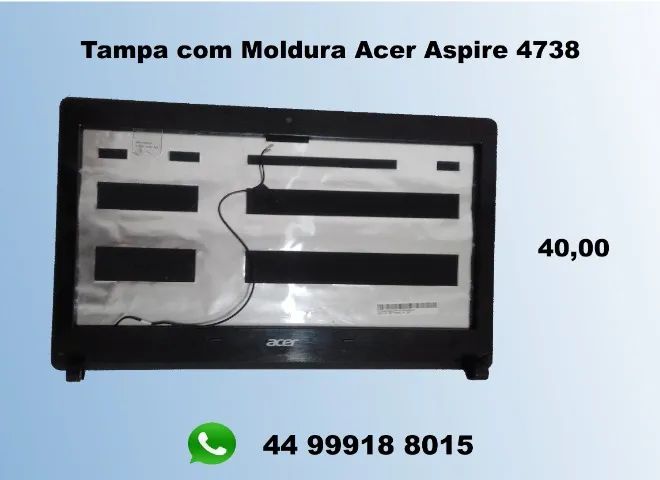 Tampa com Moldura Acer Aspire 4738  - Foto 2