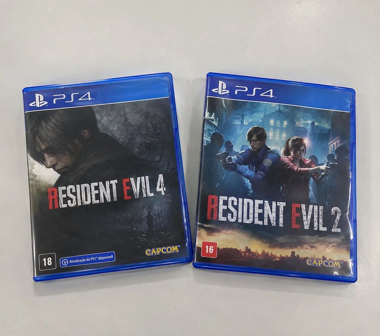 Resident evil 2 e 4 remake mídia física PS4 