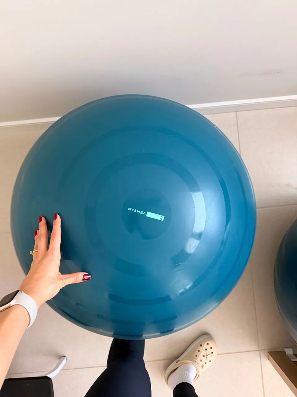 Bola de pilates e caneleiras  - Foto 3