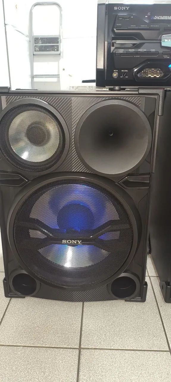 MINI SYSTEM SONY FST-SH2000 COM 1500 WATTS RMS DE POTÊNCIA.  - Foto 3