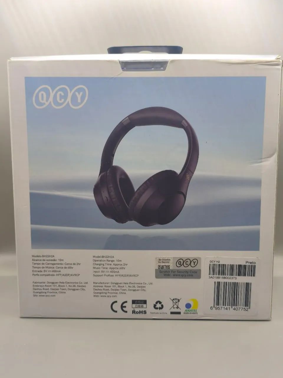 Fone QCY Wireless Headset preto  - Foto 2