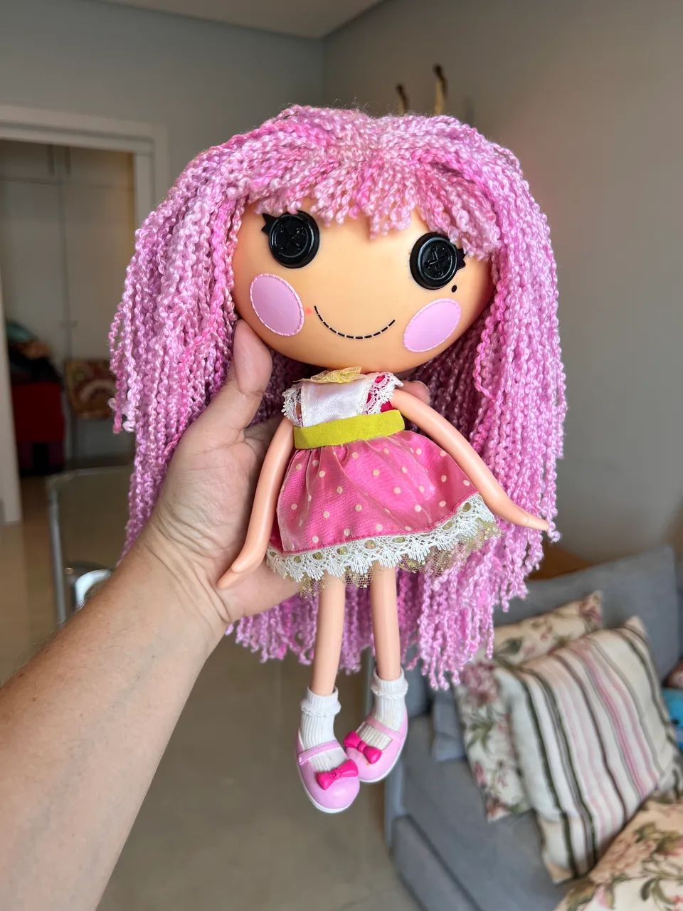 Boneca Lalaloopsy Cabelo de Tecido 
