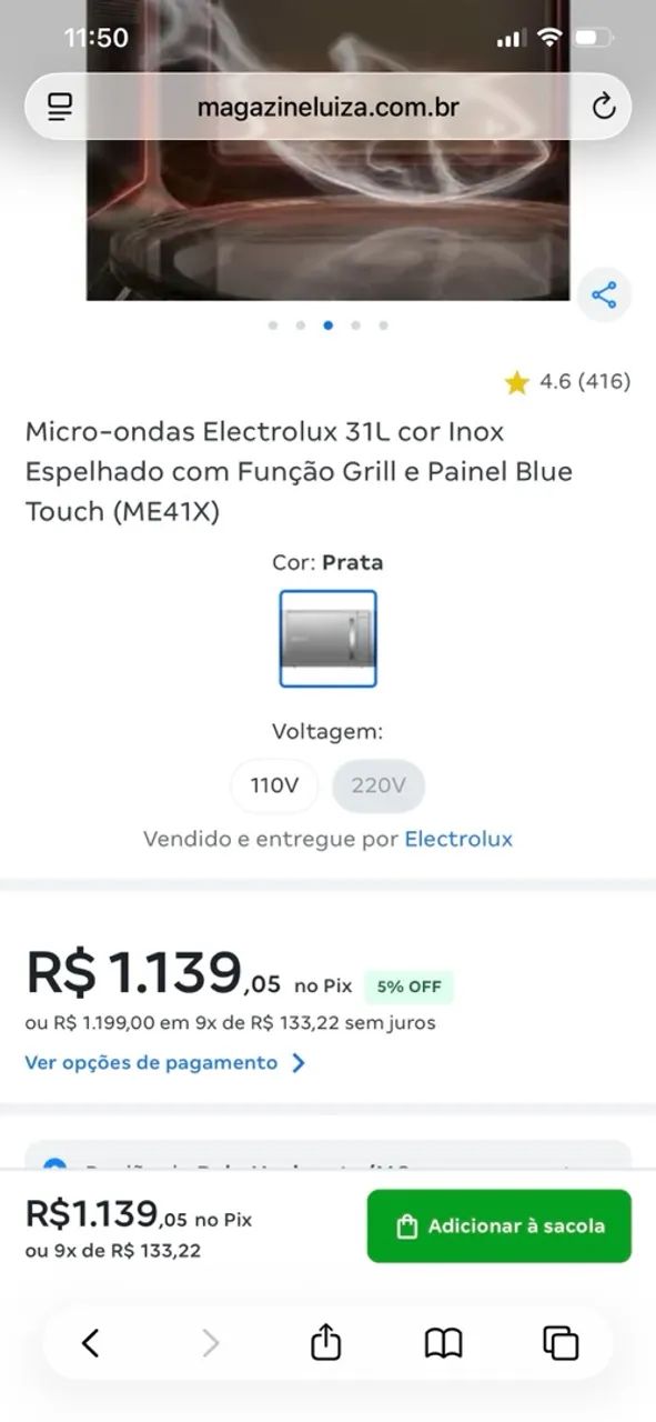 Microondas LG com grill 31 litros - Foto 3