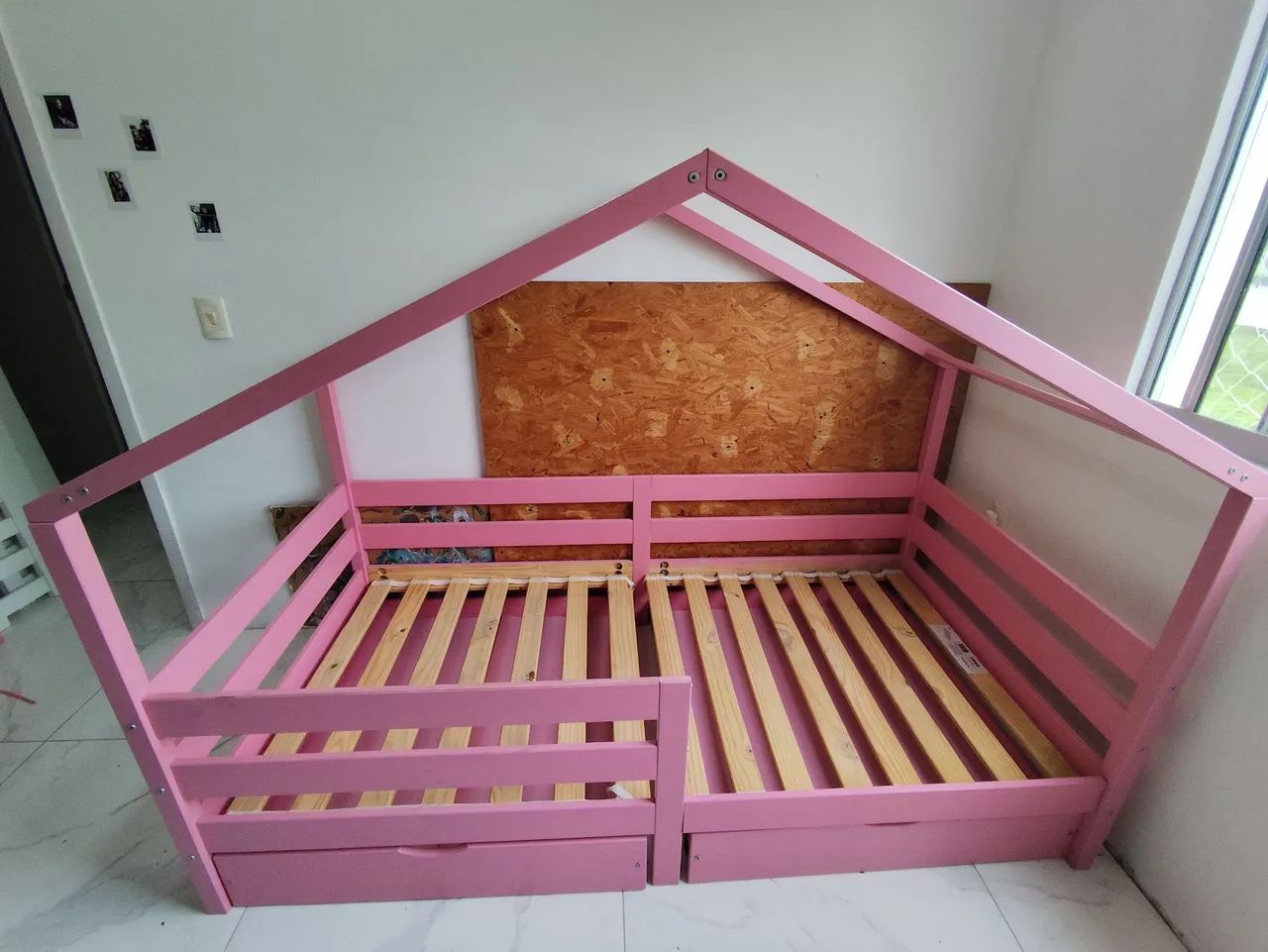 Cama montessoriana solteiro Rosa  - Foto 2