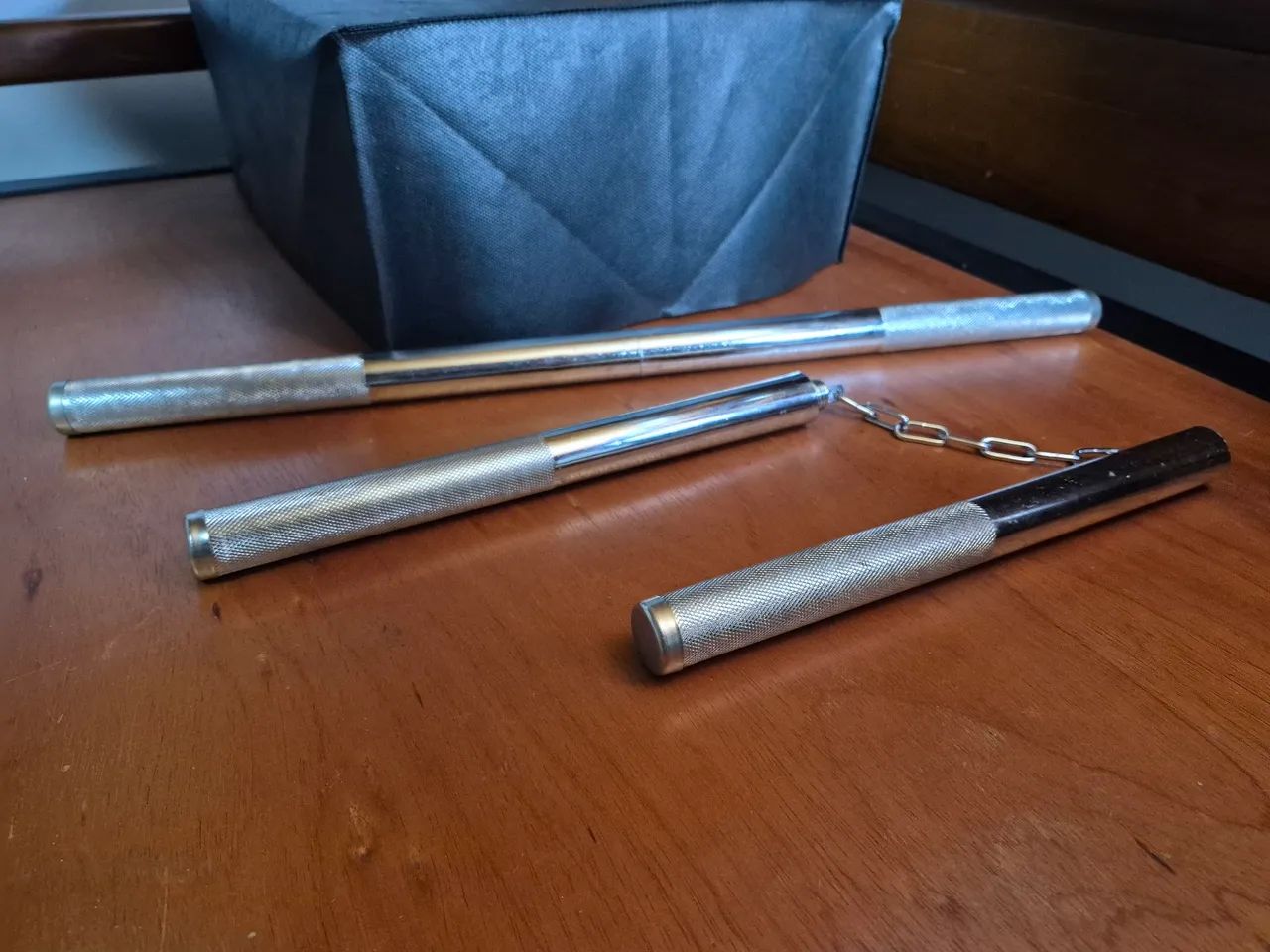 Par de nunchaku/Bastão de aço - Foto 2