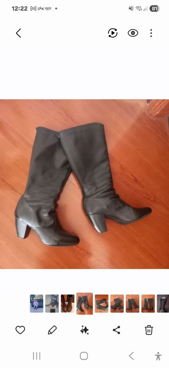 BOTA DE COURO CANO ALTO - Foto 3