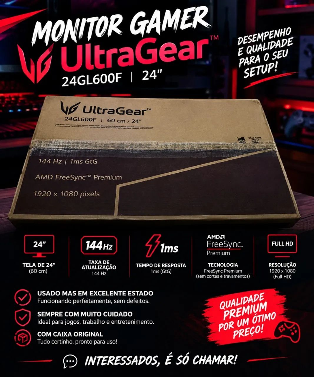 Monitor gamer LG 