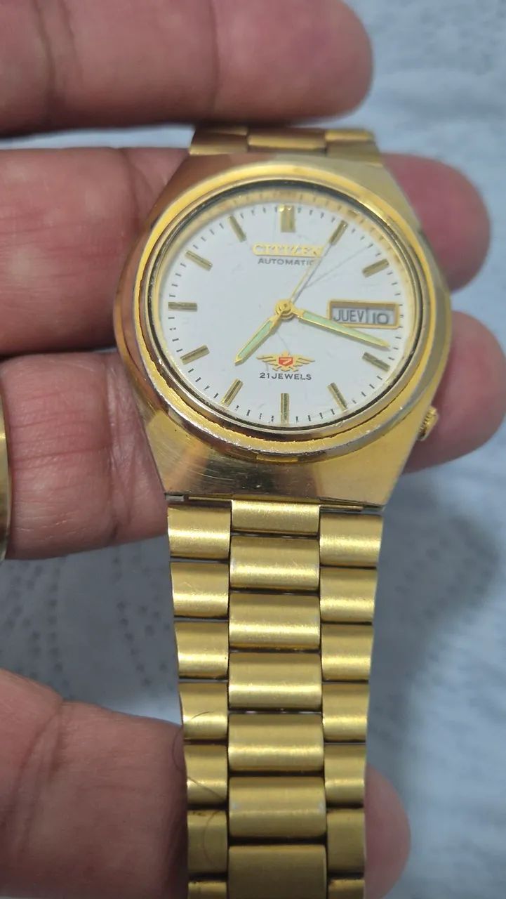 Relógio CITIZEN 7 EAGLE DOURADO AUTOMÁTICO  -   TODO REVISADO - Foto 3