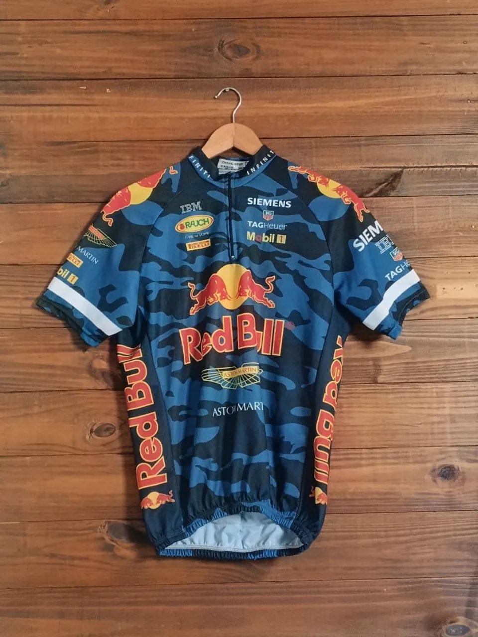 Jersey Camisa Ciclismo Red Bull Racing F1 Aston Martin Camo Tam G