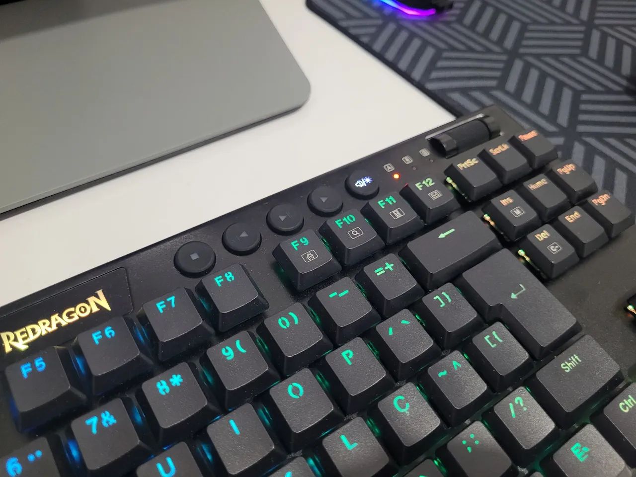 Só hoje!! Teclado Low Profile TKL Redragon Horus - Foto 5
