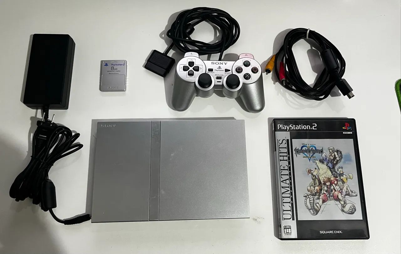Playstation 2 slim silver - Bloqueado