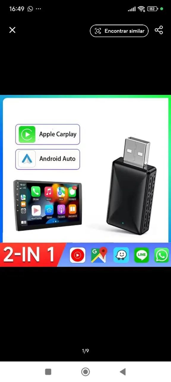 Adaptador Android auto carplay 