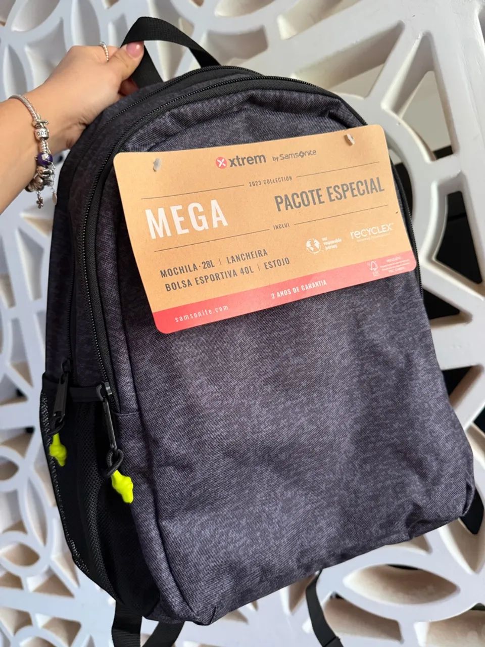 Mochila samsonite nova com estojo
