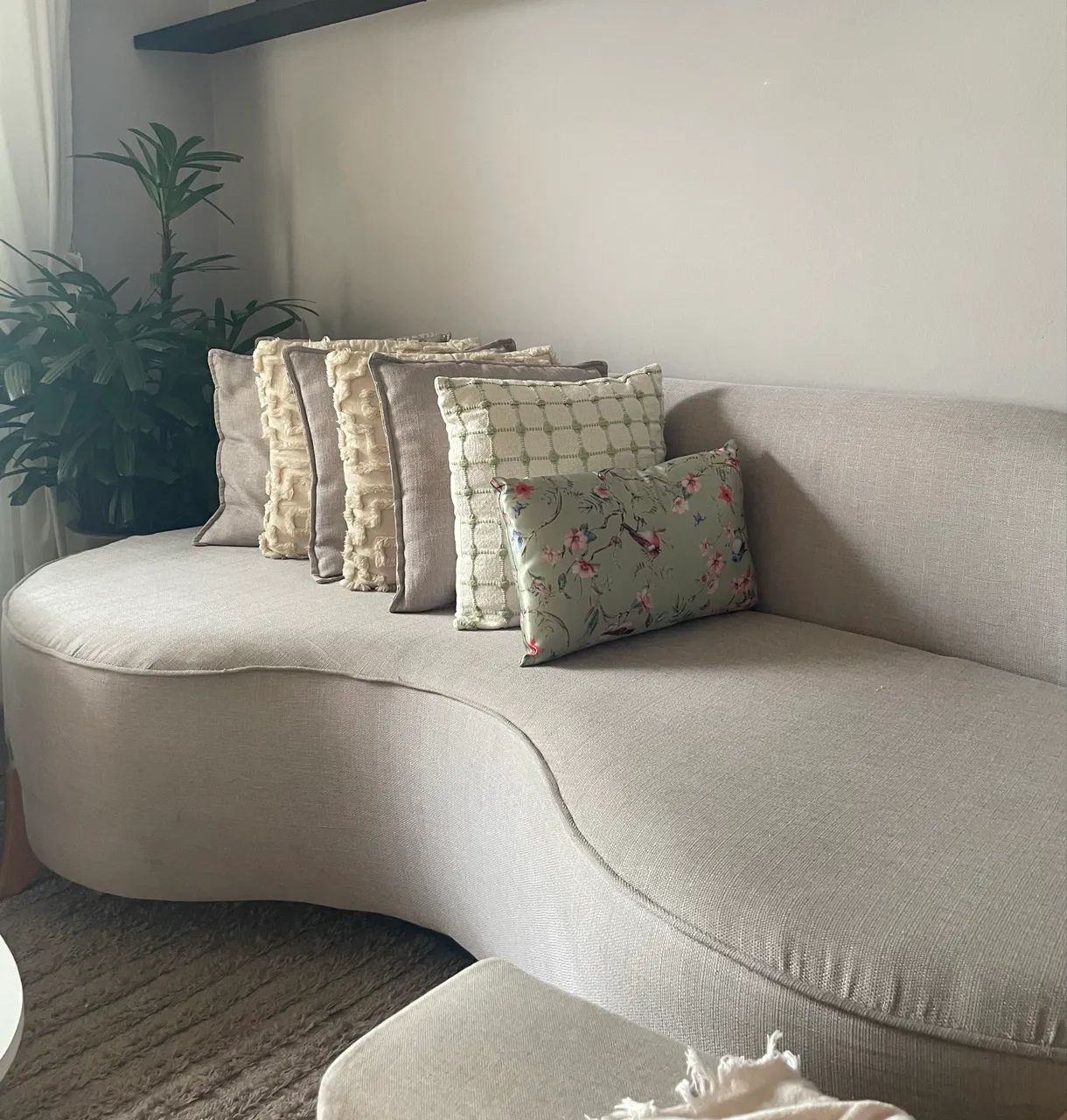 Vendo sofá orgânico de linho novo!!  - Foto 3