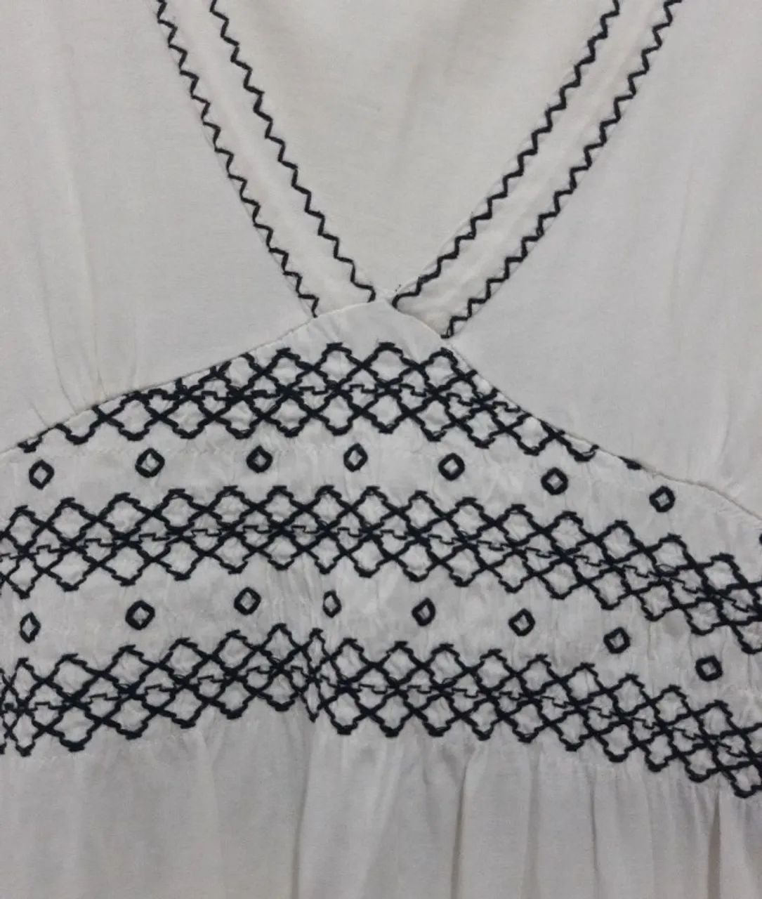 blusa Zara  algodão com bordado tamanho 38 - Foto 2