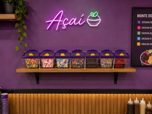 Kit para Acompanhamentos de Açaiteria - Organize seu Mix com Estilo