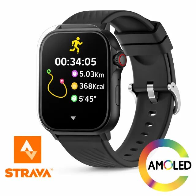 Smartwatch Bateria Longa Duração Corrida Strava Ios Android  Tela Amoled Peje Gps  - Foto 2