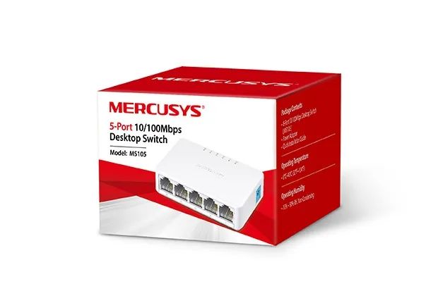 Switch 5 portas MS105 Mercusys 100Mbps - Foto 2