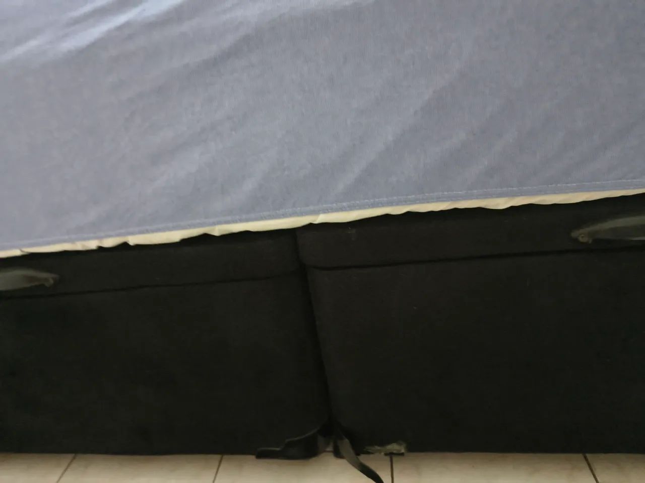 Cama Queen box bipartido com colchão  - Foto 2