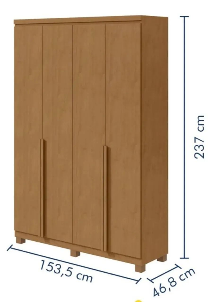 Guarda roupa 4 portas - Foto 5