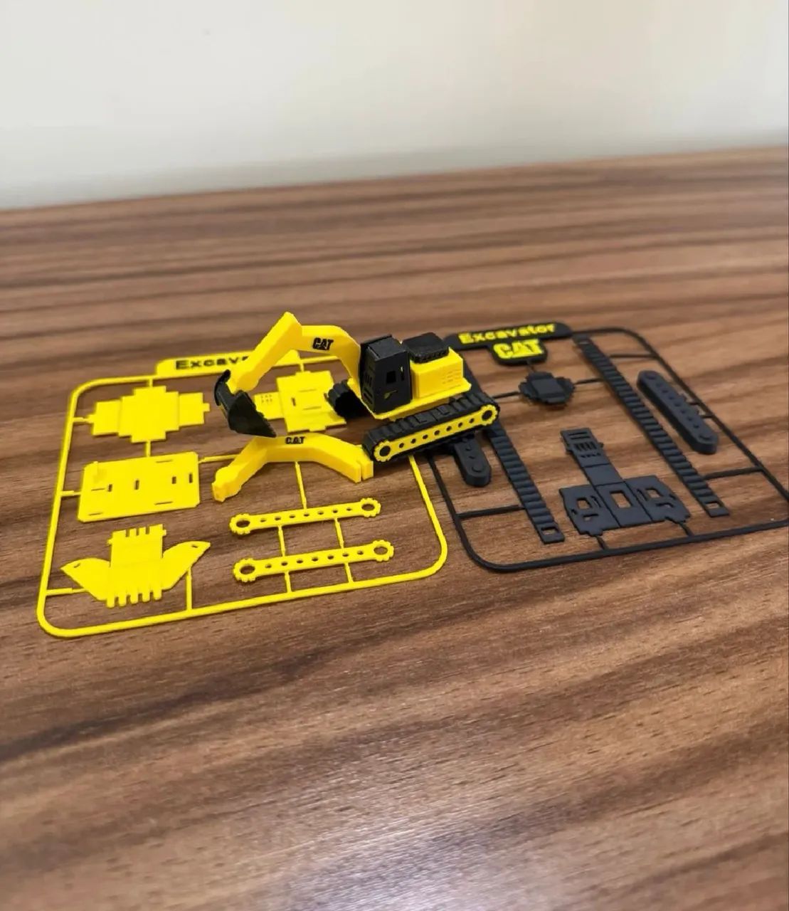Cartão Quebra Cabeça 3D Escavadeira  - Foto 2