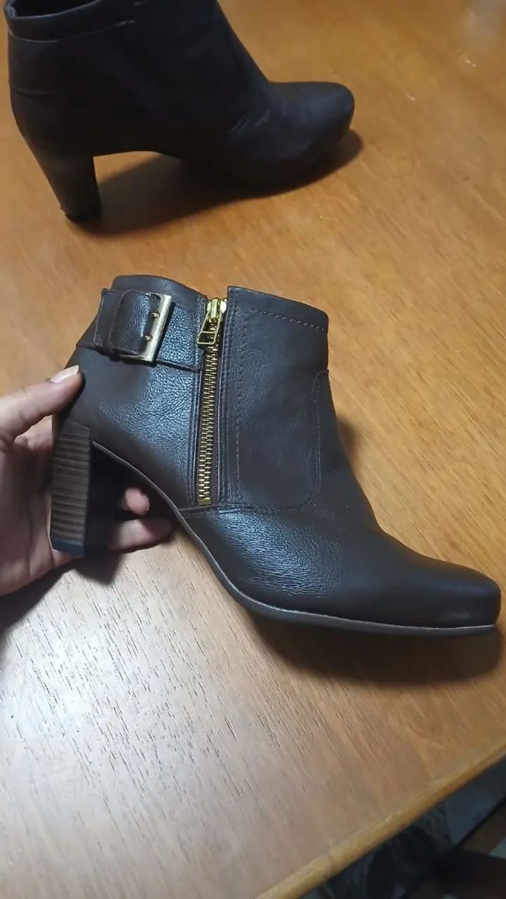 Bota comfortflex em couro legítimo - Foto 5